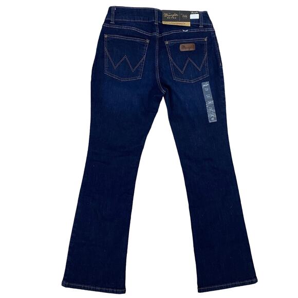 Wrangler Retro Mae Mid Rise Boot Cut Maternity Jeans 9 x 30 Blue Stretch Comfort - Picture 2 of 10
